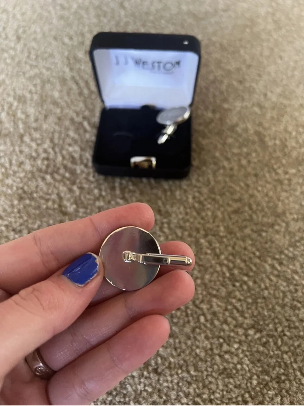 J.J. Weston Authentic 1935 Buffalo Nickel Cufflinks